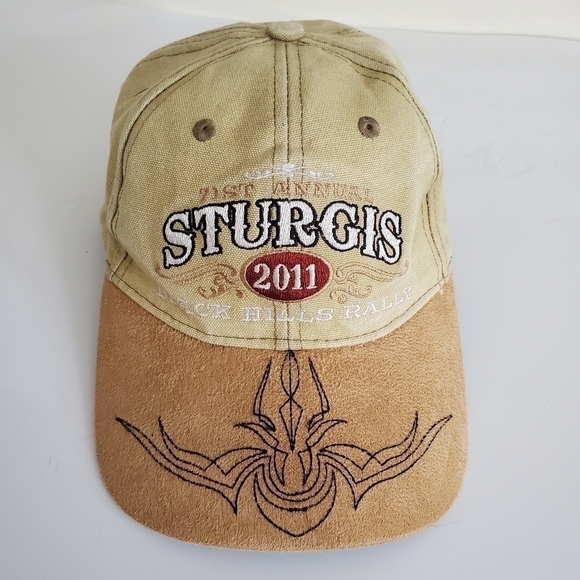 2011 Sturgis 71st Annual Motorcycle Biker Week Black Hills Rally Bikers Hat - Picture 1 of 8